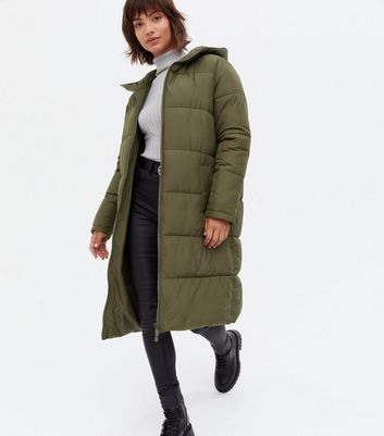 long puffer jacket with fur hood