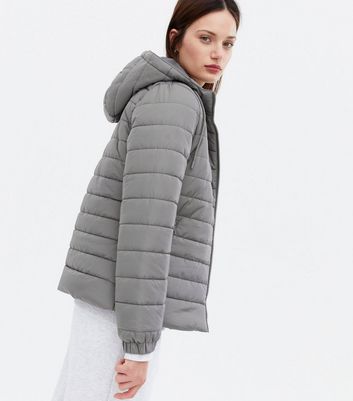 gray down jacket womens