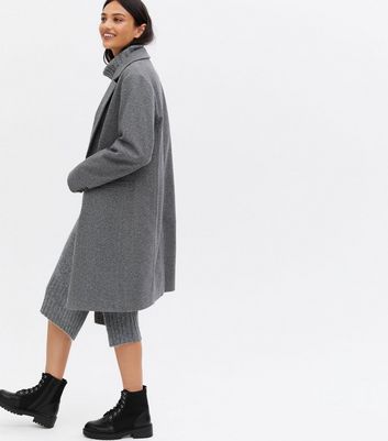long grey coat