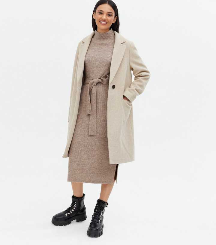 Cream Long Formal Coat | New Look