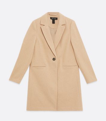 New look tailored discount maxi coat in camel