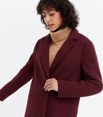 belted wool blend coat halogen