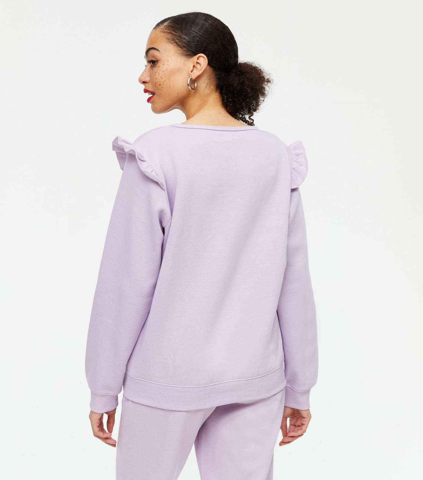 Pink Vanilla Lilac Frill Lounge Sweatshirt Image 3