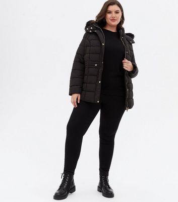 New look discount long puffer coat