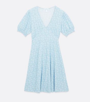 pale blue tea dress