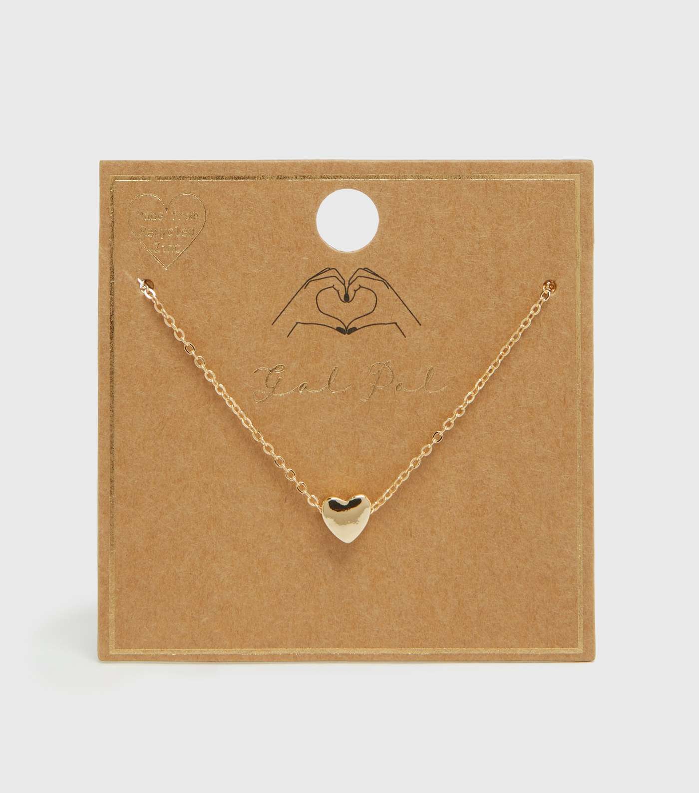 Gold Gal Pal Heart Pendant Necklace
