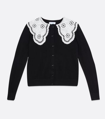 New look store black lace cardigan