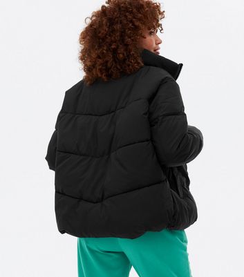 New look black outlet padded coat