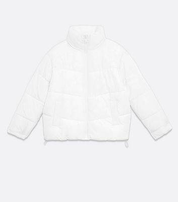 puffer white jacket