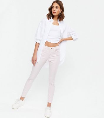 ONLY Pink Mid Rise Skinny Jeans | New Look