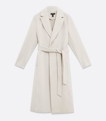 cream wool wrap coat