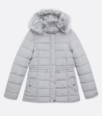 ladies grey down jacket