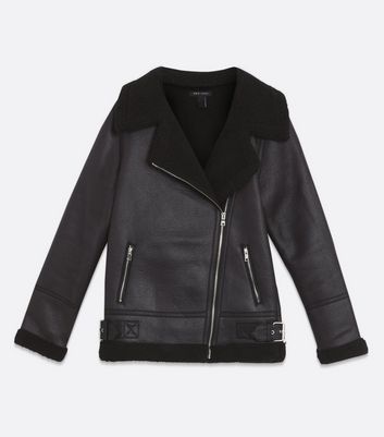 tall black aviator jacket