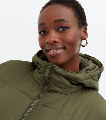 tall hooded puffer jacket