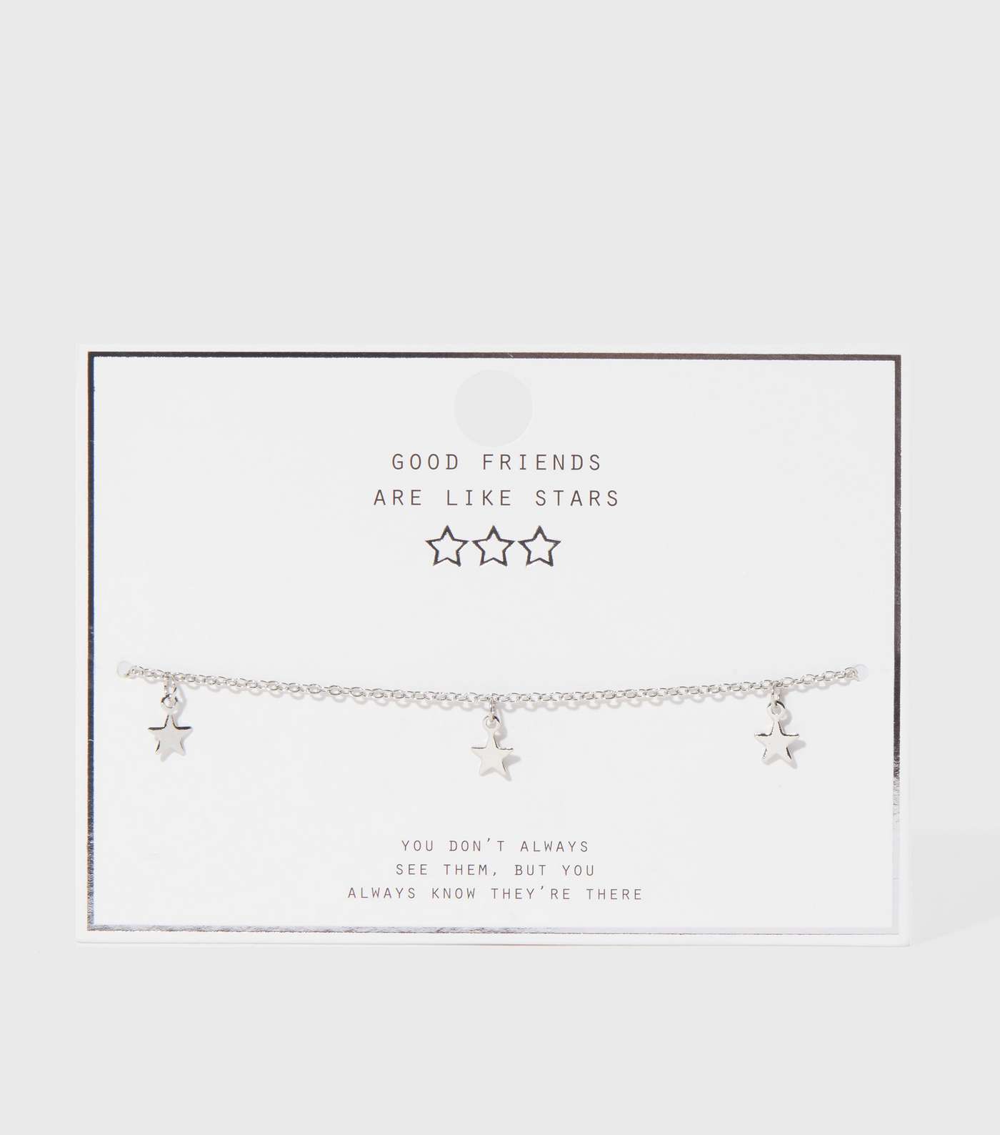 Silver Star Good Friends Anklet