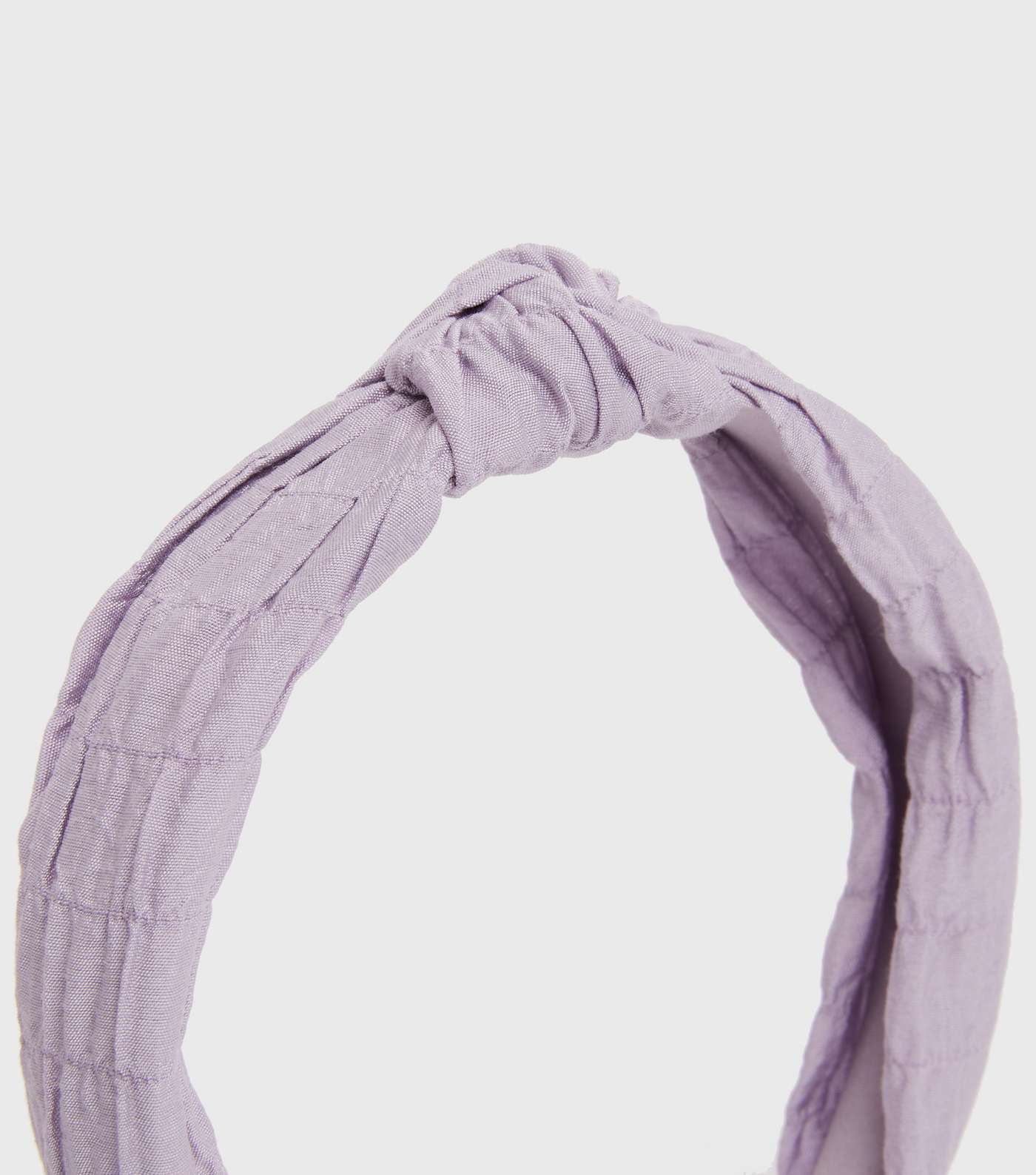 Lilac Shirred Knot Headband Image 2