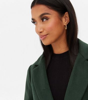 petite green coat