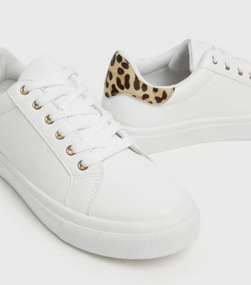 Leopard print sale trainers new look