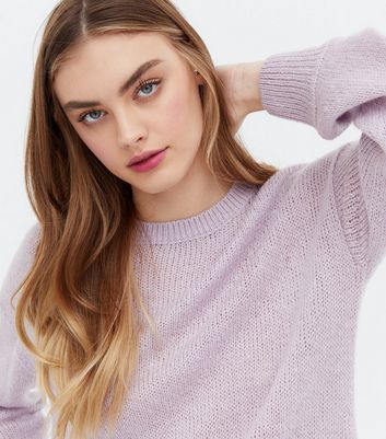 lilac crew neck jumper