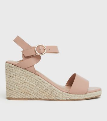 Pink wedges hot sale new look