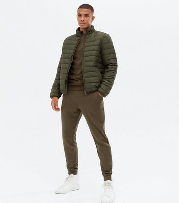 mens khaki puffer coat