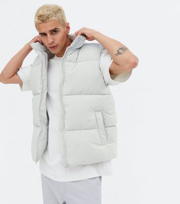 Mens white outlet puffer vest