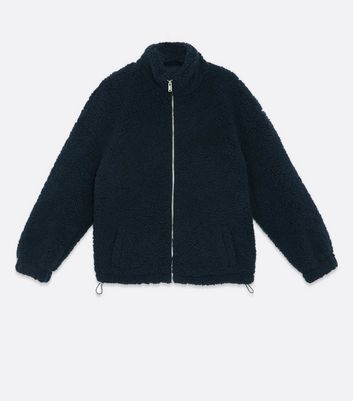 navy teddy jacket