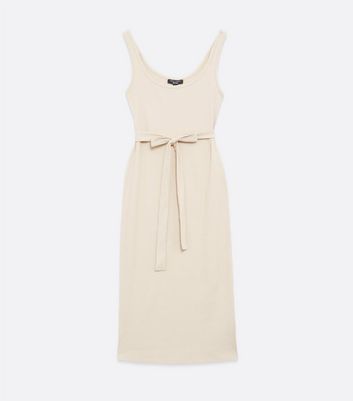 cream jersey dress