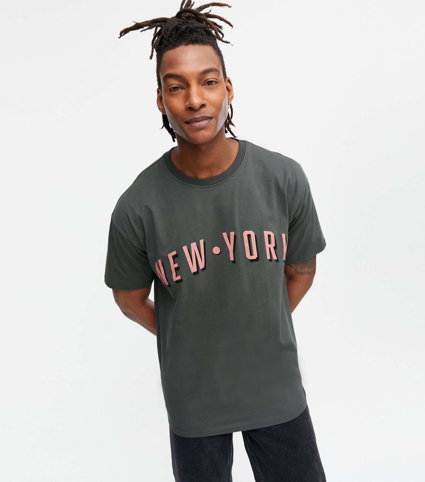 Dark Grey New York Logo T-Shirt