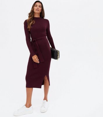 New look burgundy store dress