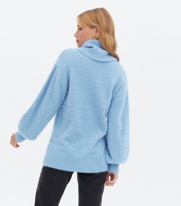 fluffy jumper with hood