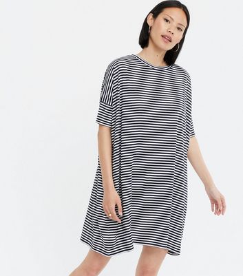 stripe tee shirt dress