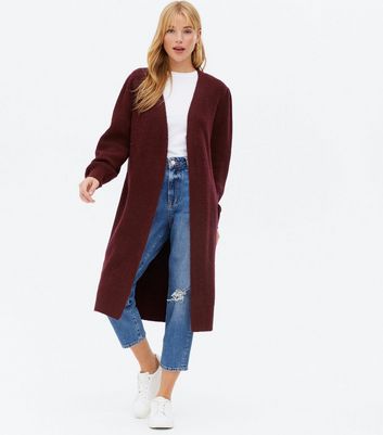 women wool ribbed knitted coat