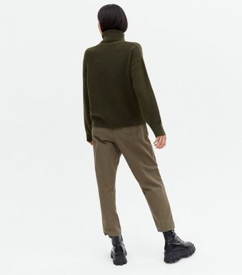 Khaki roll neck top hotsell