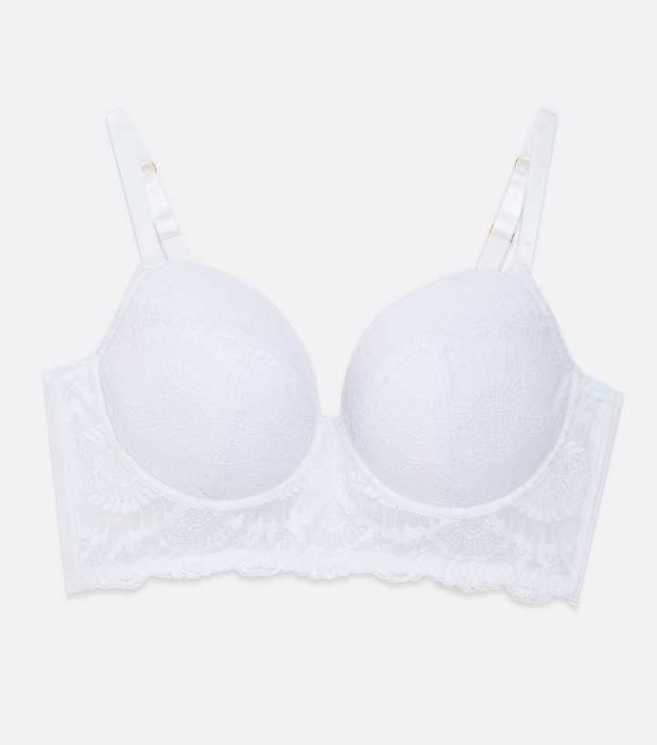 Buy A-GG Boudoir Collection White Scallop Lace Underwired Bra 36F