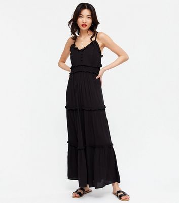 womens black maxi dress