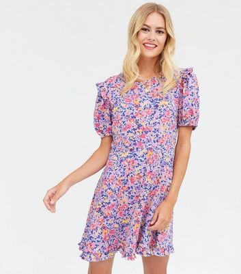 new look lilac floral dress