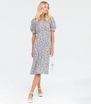 new look lilac floral dress