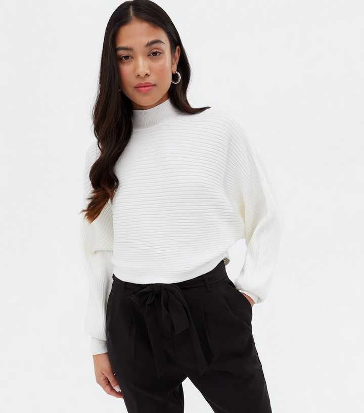 High Neck Crop Jumper Womens Tall Basic Roll Neck Crop Jumper Boohoo