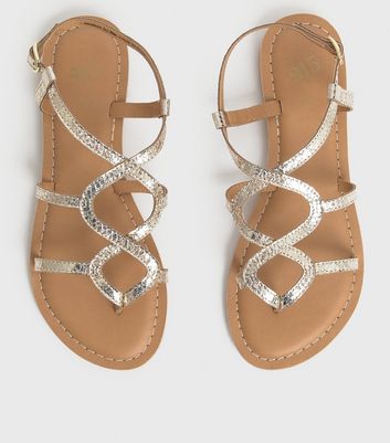 new look gold shoes sale