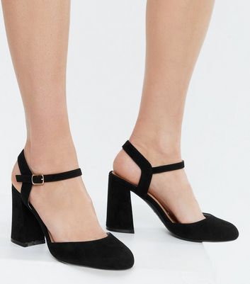 block heel wide fit shoes