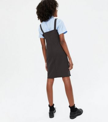 Dark grey pinafore dress hotsell