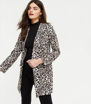 new look leopard blazer