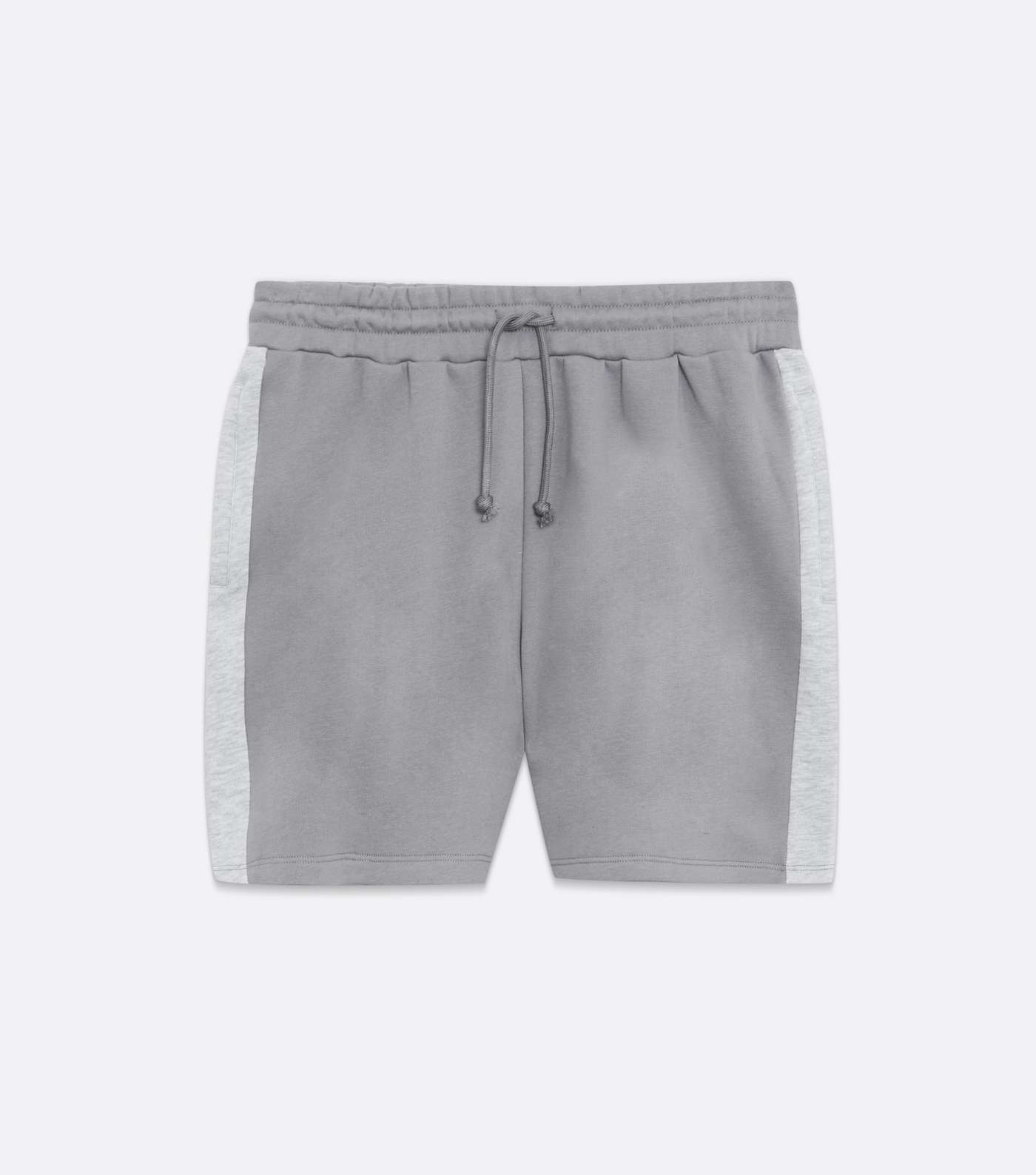 Grey Marl Side Stripe Shorts Image 5