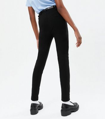 black belted skinny trousers