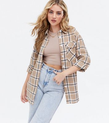 checked shirt womens new look