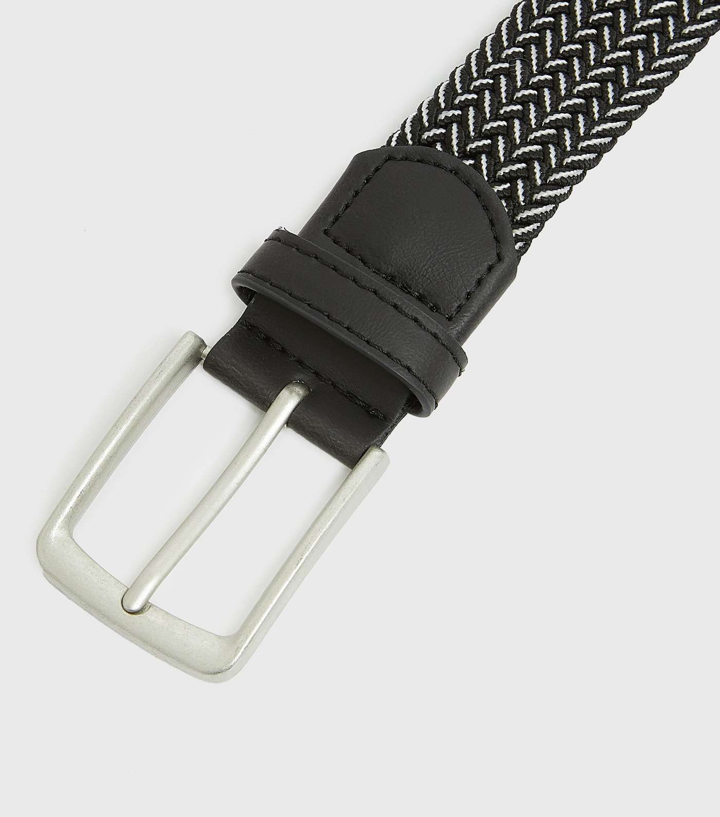 Black Elastic Woven Belt Image 3