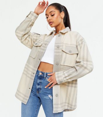 new look checked jacket