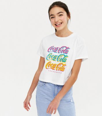 Coca cola t shirt girl Clearance