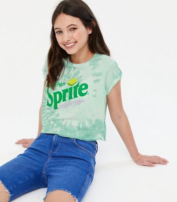 Green Tie Dye Sprite Logo Boxy T-Shirt 